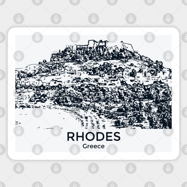 Rhodes - Greece Magnet by Lakeric